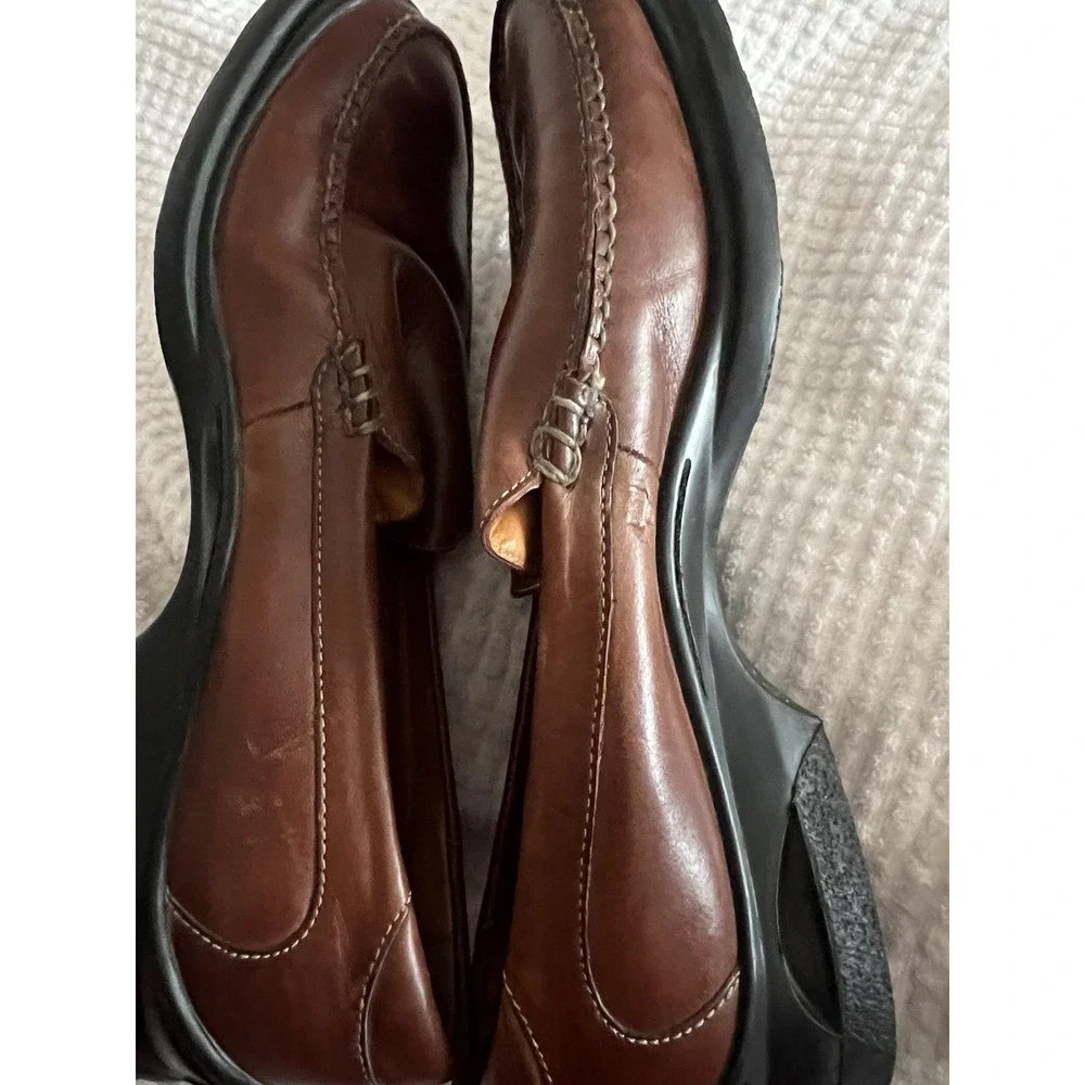 COLE HAAN‎ NikeAir Men's Brown Leather Slip-on Loafer Shoes Size 9 Med 07184